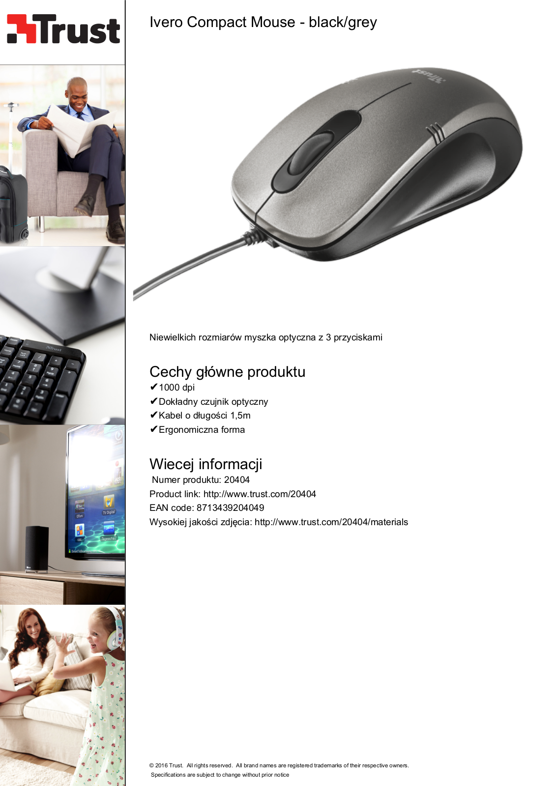 Trust Ivero Compact Mouse User Manual