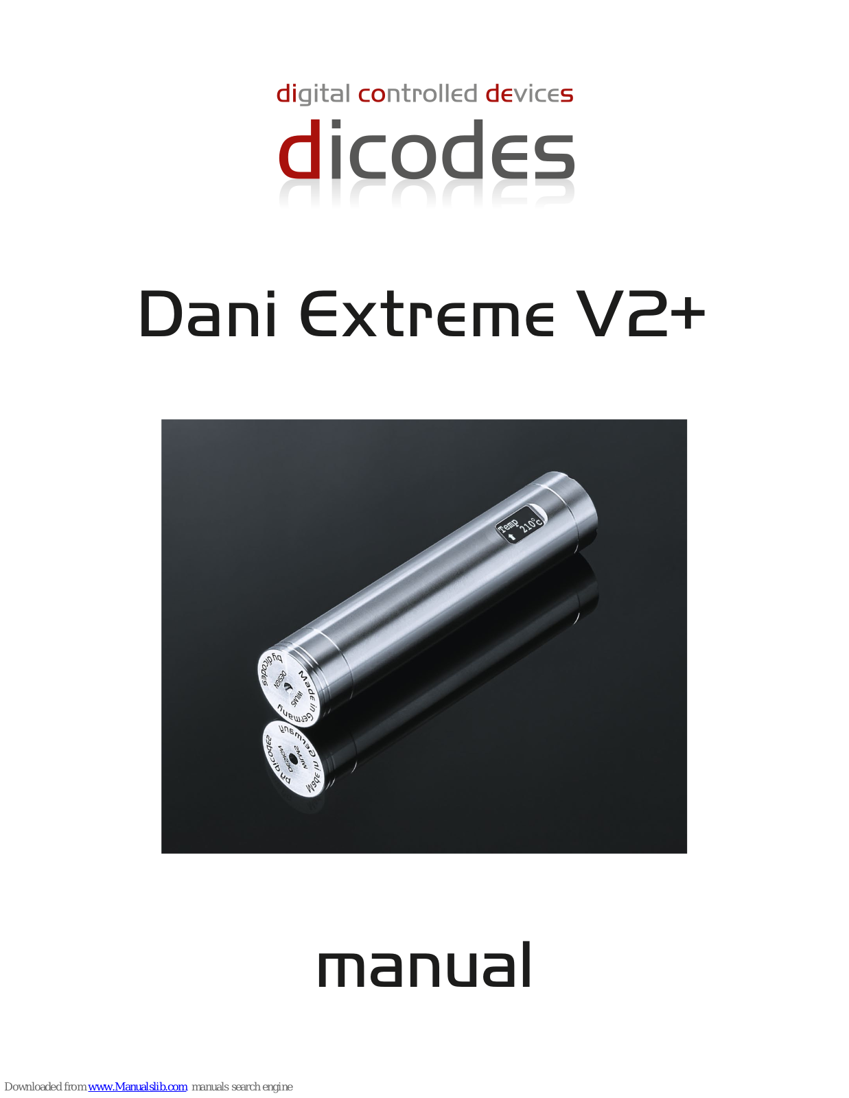 dicodes Dani Extreme V2+, Dani 25 User Manual - ManualMachine.com