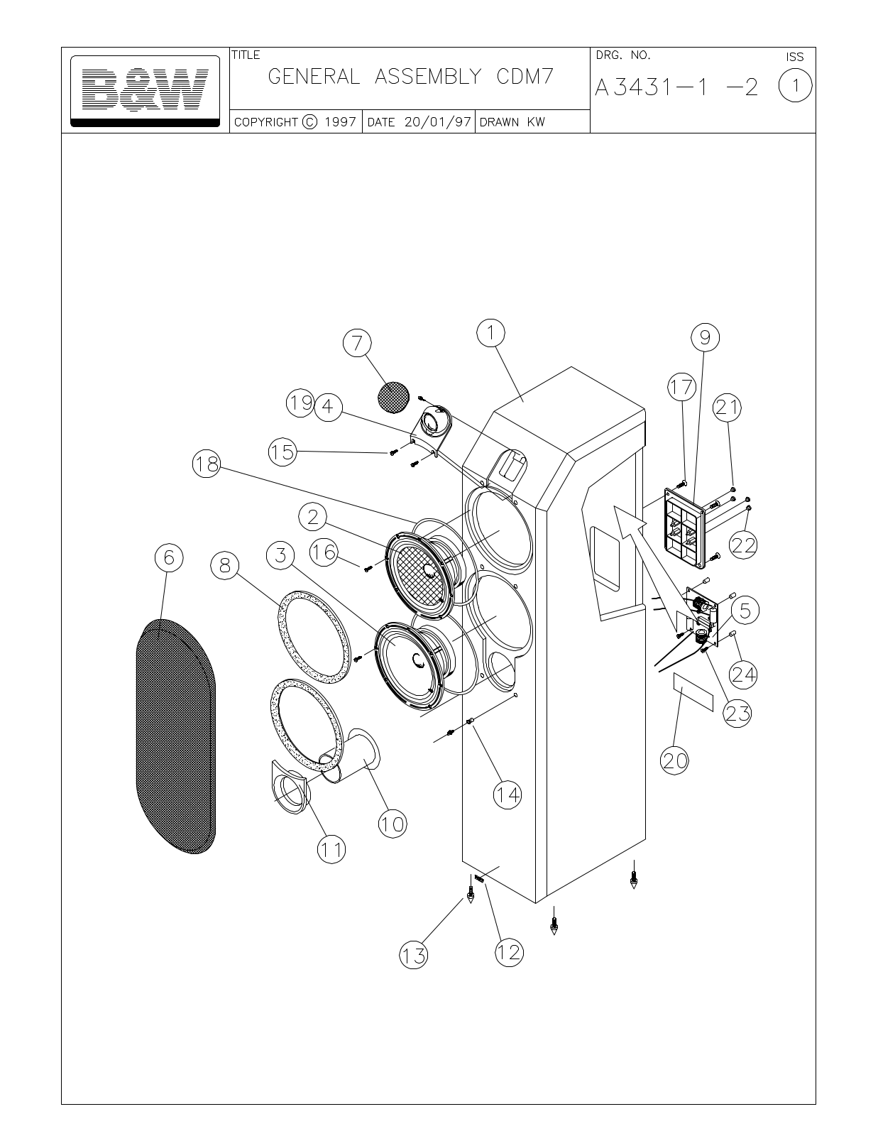 Bowers and Wilkins CDM-7 Service manual