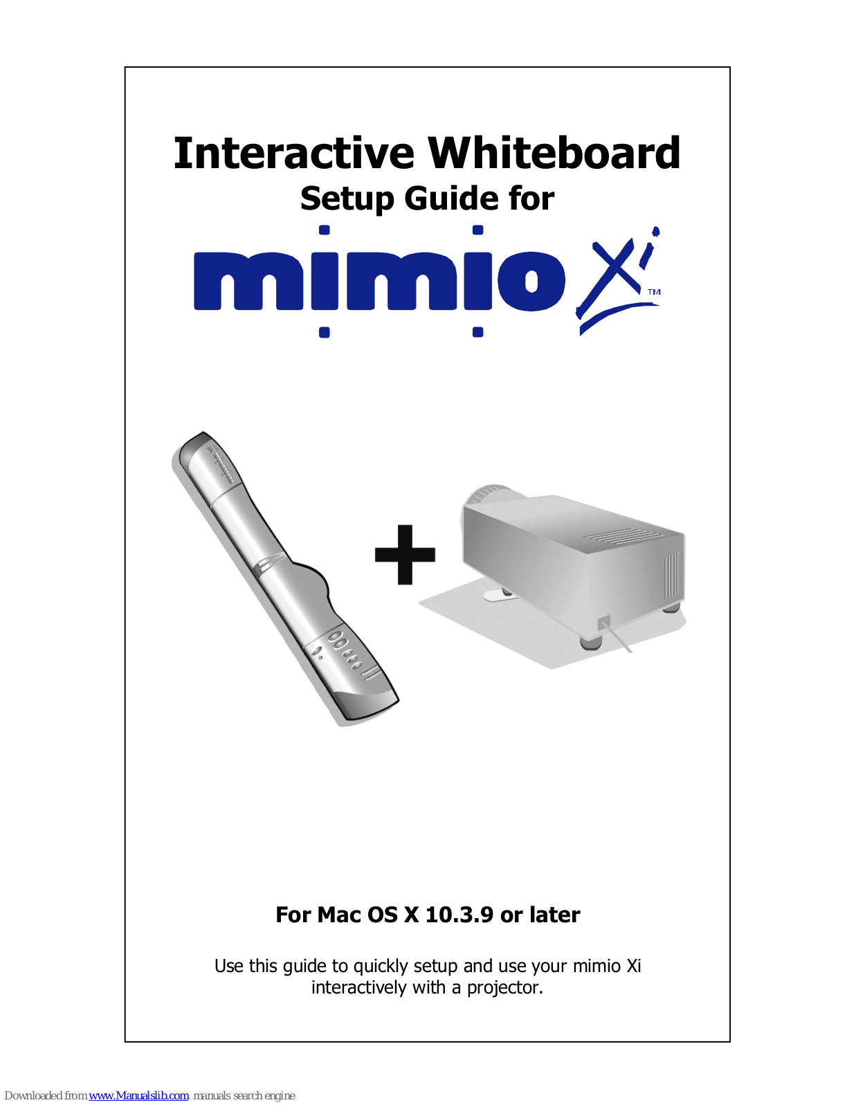 Mimio Xi Setup Manual