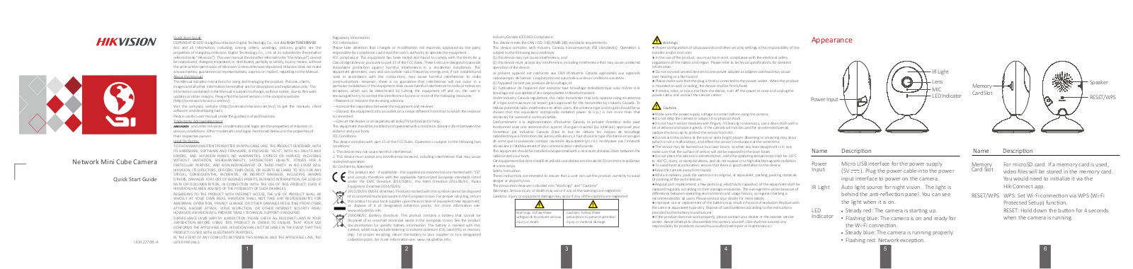 Hangzhou Hikvision Digital Technology I0F2U00, I022U00 Users manual