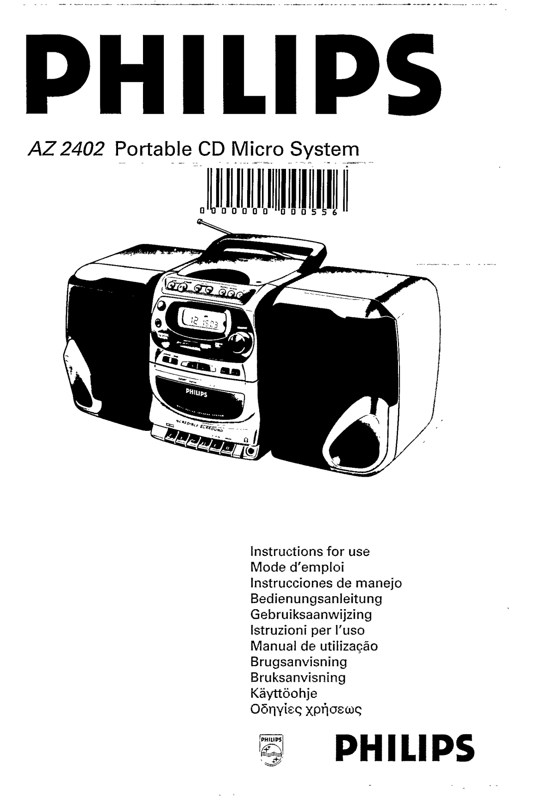 Philips AZ2420/00 User Manual