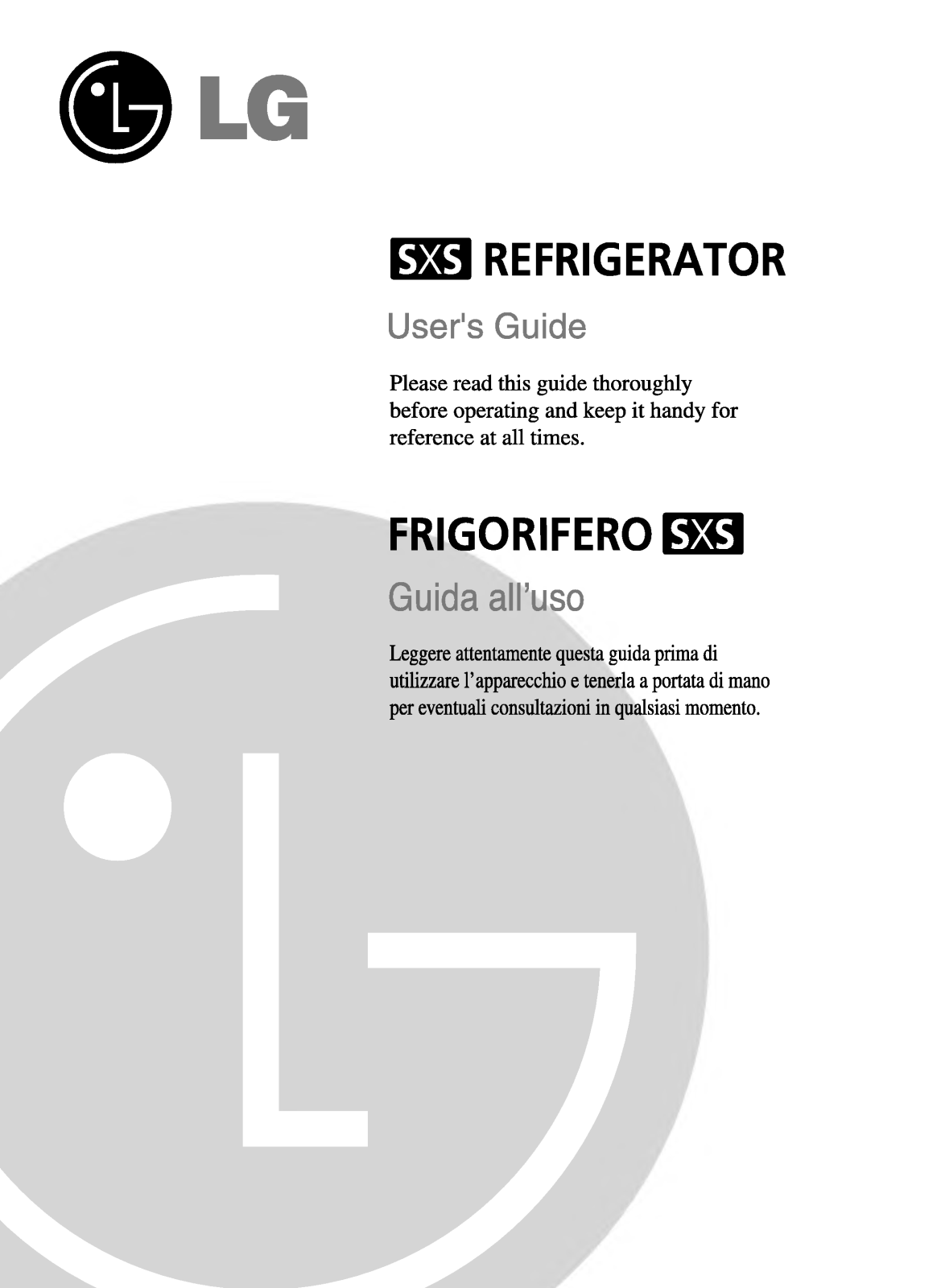 Lg GR-L207EQ User Manual