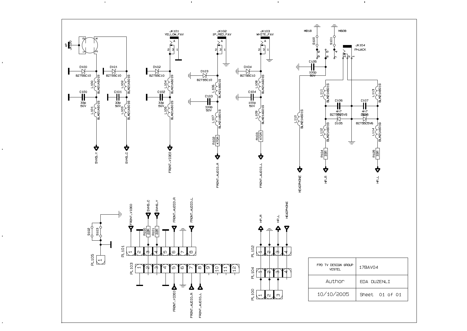 Vestel 17BAV04-4 schematic