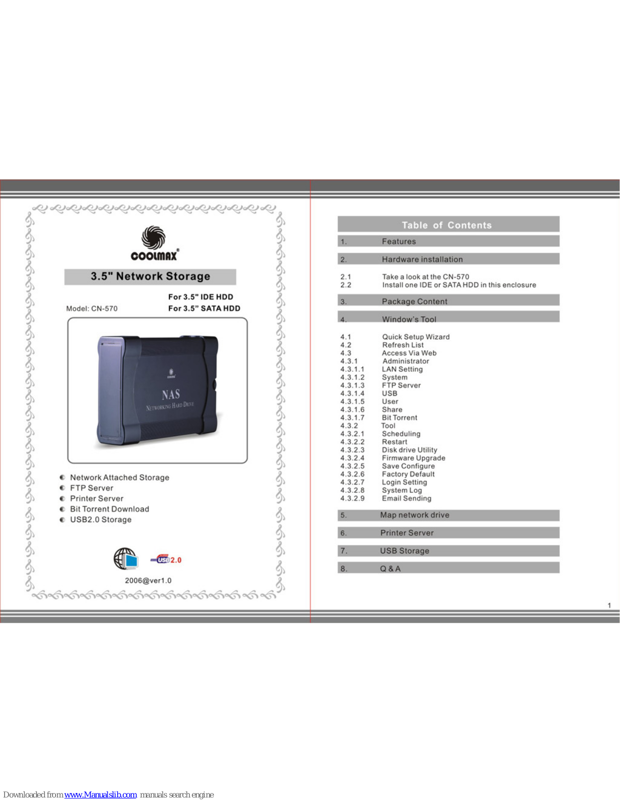 Coolmax CN-570 User Manual - ManualMachine.com