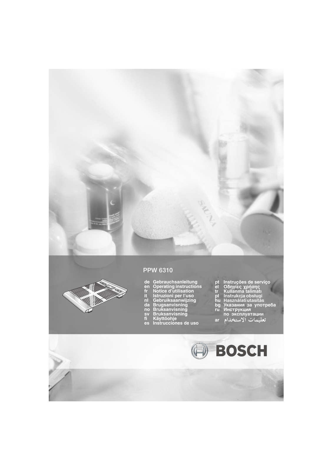 Bosch PPW6310 User Manual