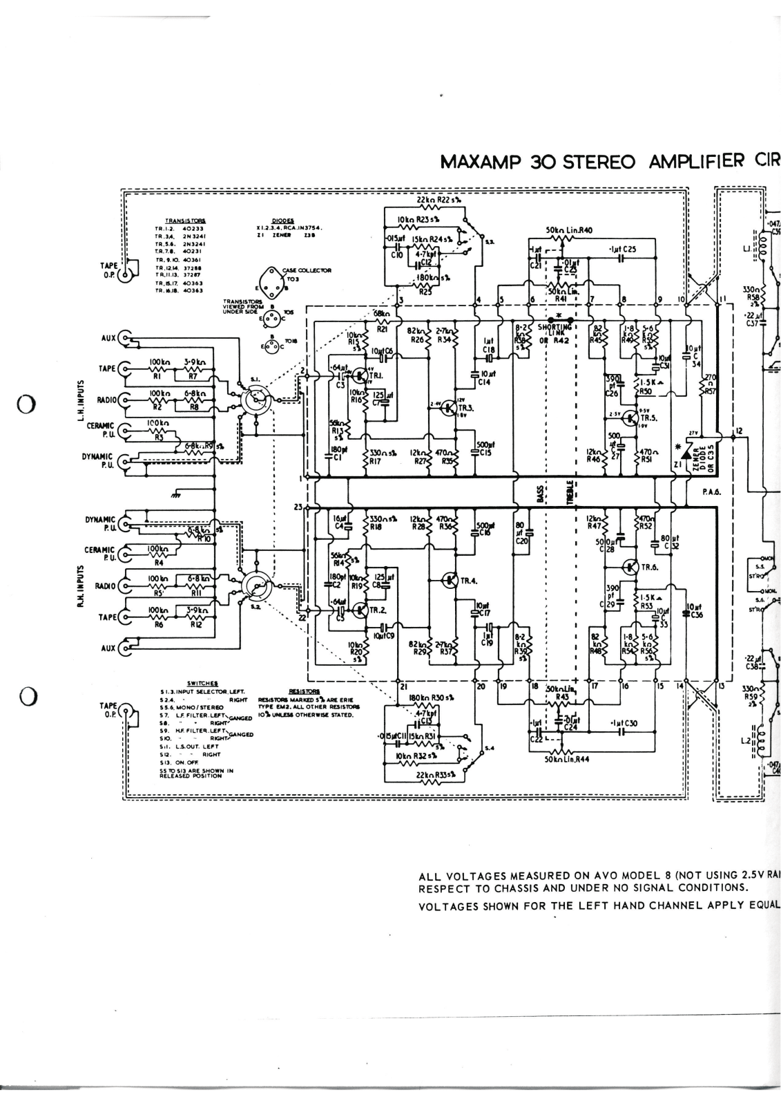 Goodmans MAXAMP-30 Schematic