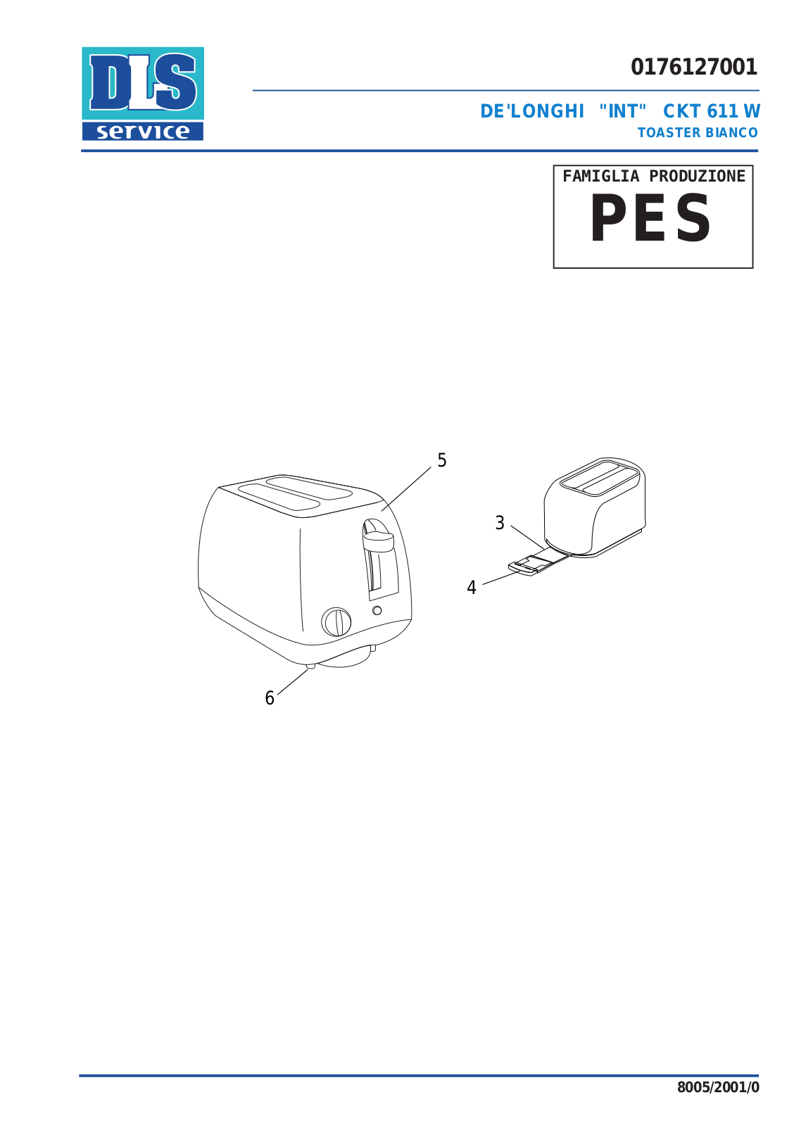 DeLonghi CKT611, CKT611W Service Manual