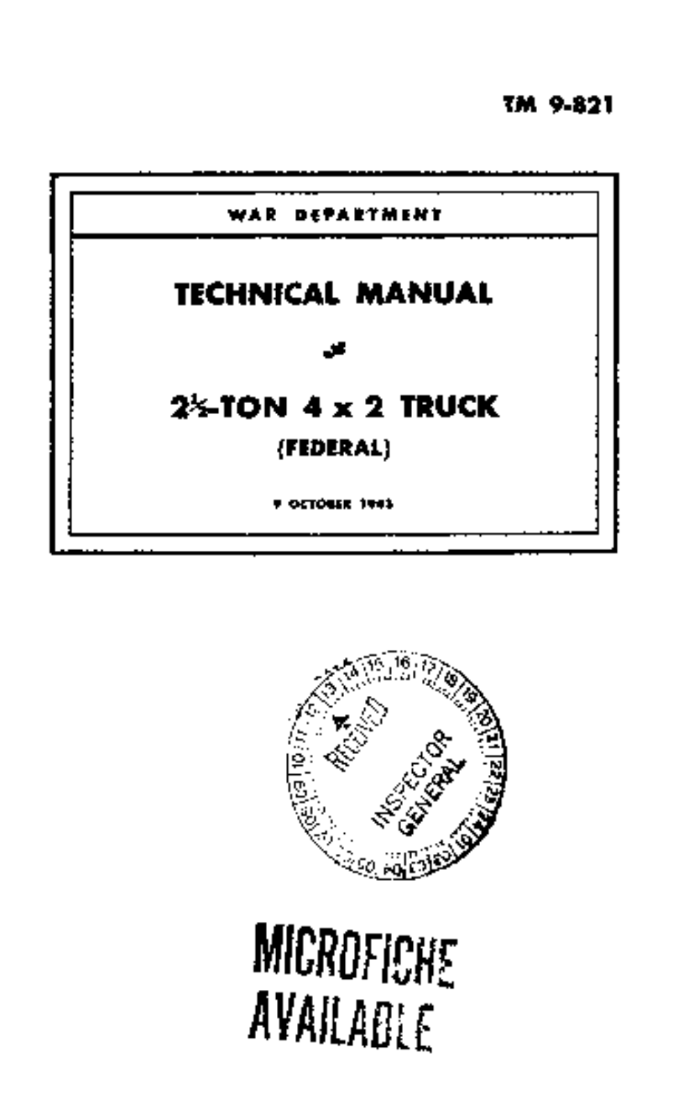 Federal TM9-821 Operator Manual - ManualMachine.com