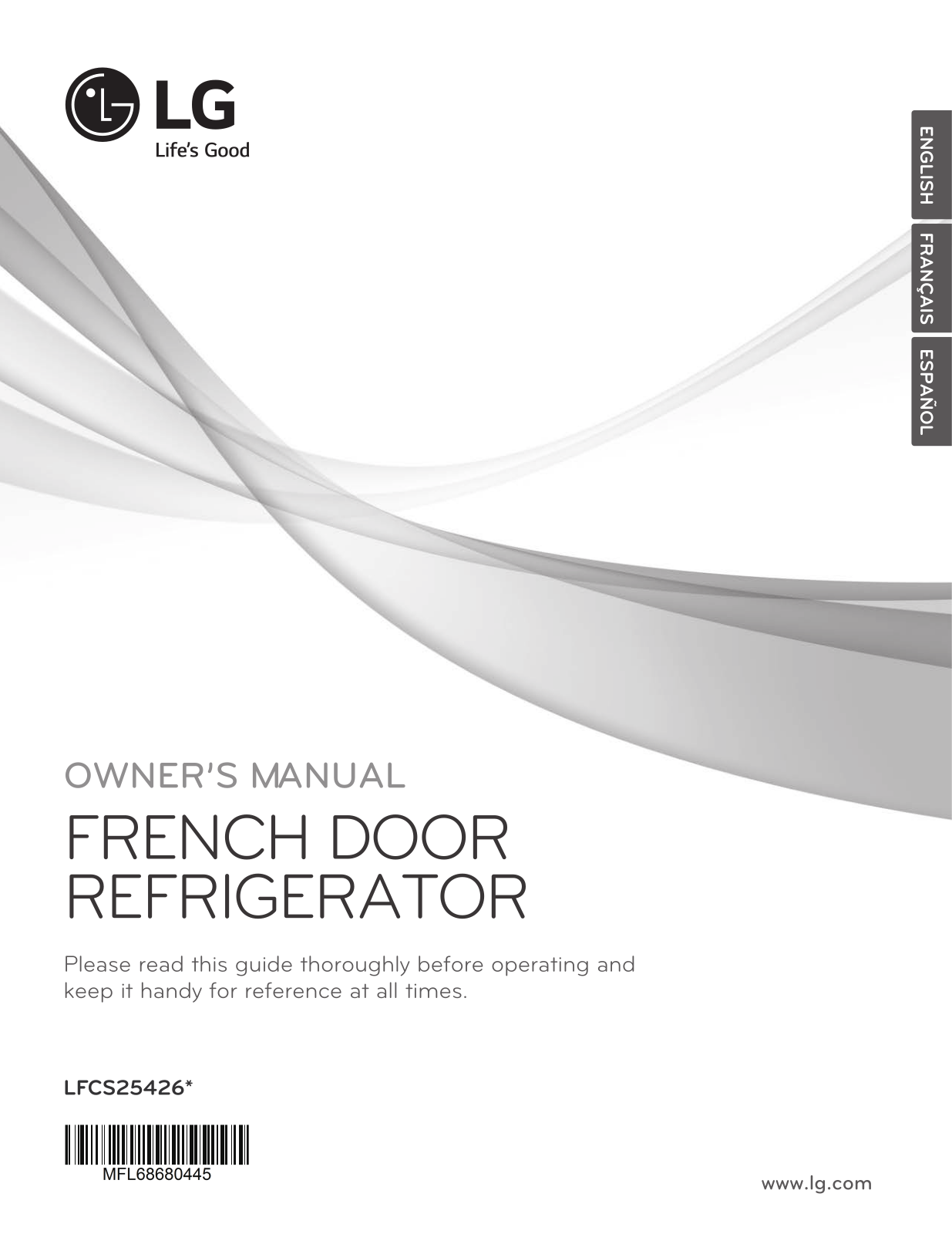 LG LFCS25426S/00, LFCS25426D/00 Owner’s Manual