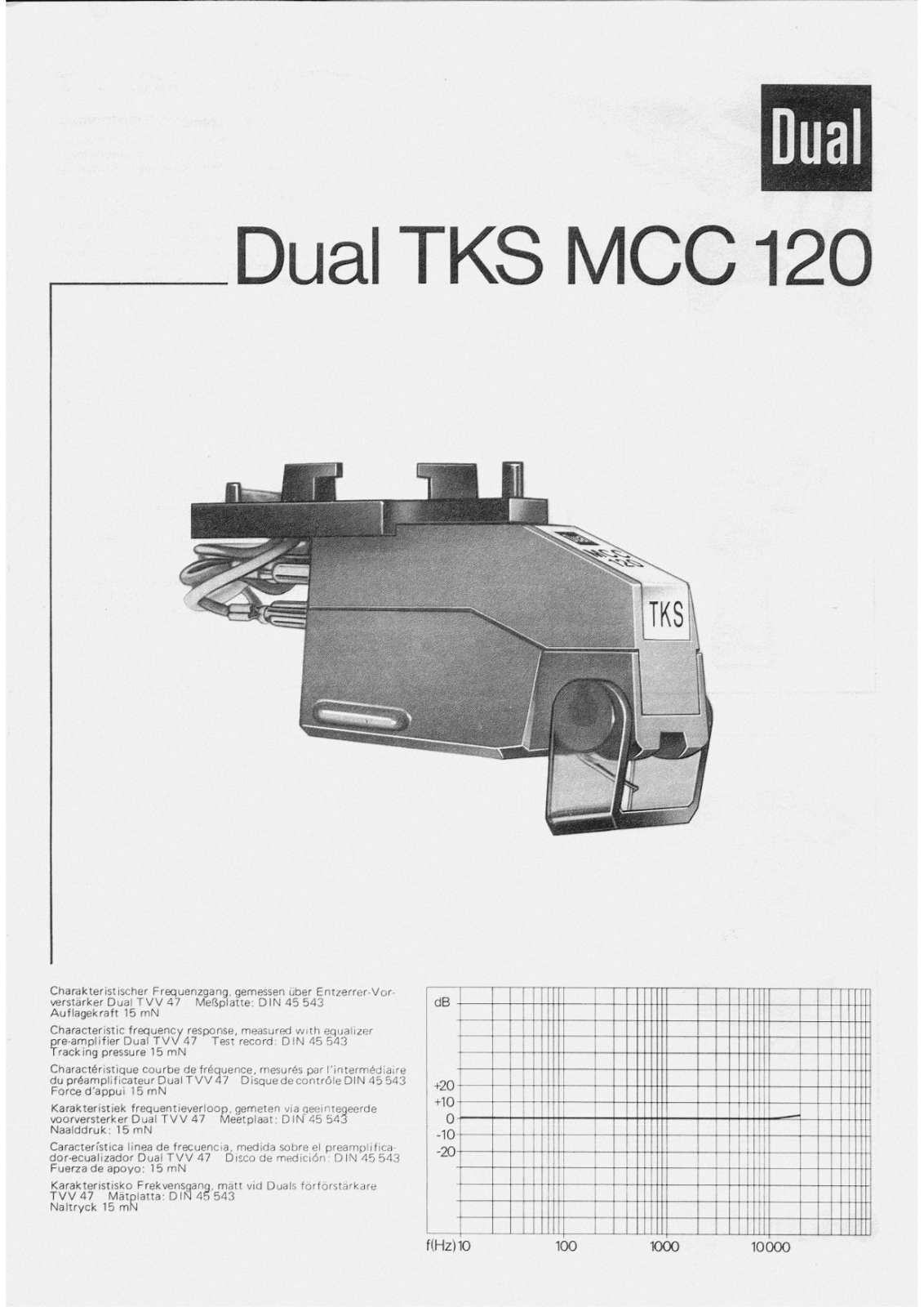 Dual TKS-MCC-120 Owners Manual