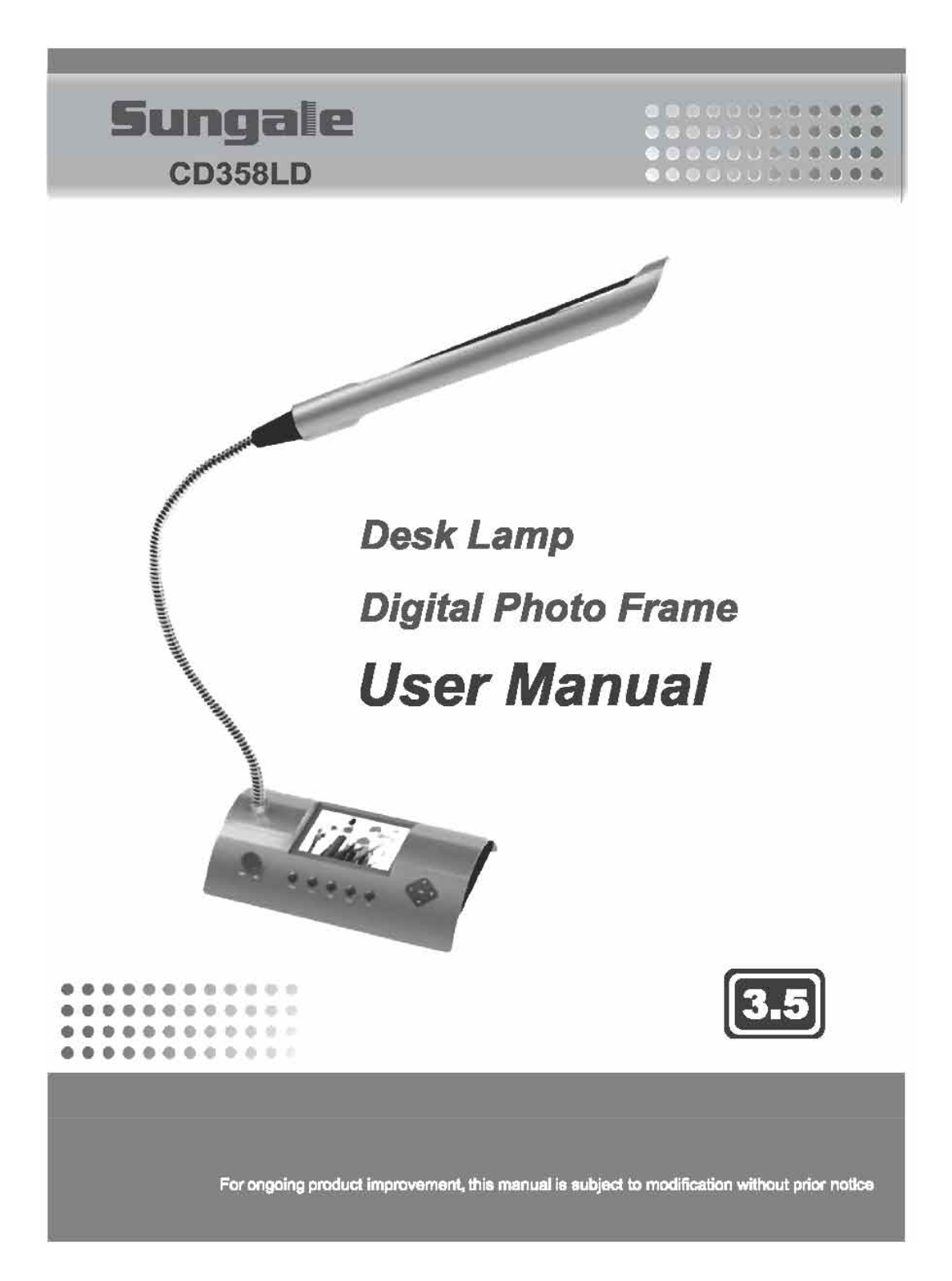 Sungale CD358LD User Manual