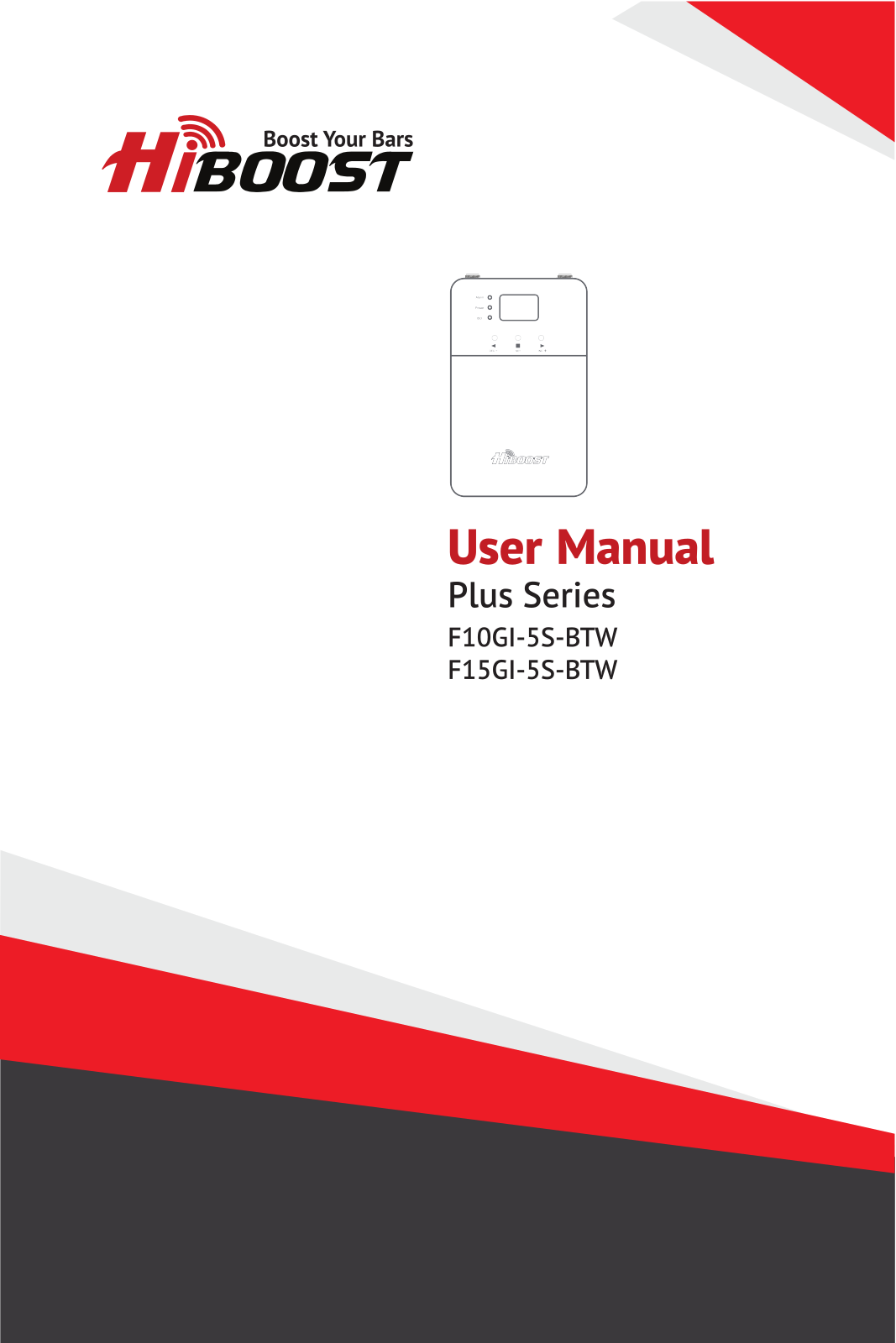 Hiboost F15GI-5S-BTW, F10GI-5S-BTW User Manual