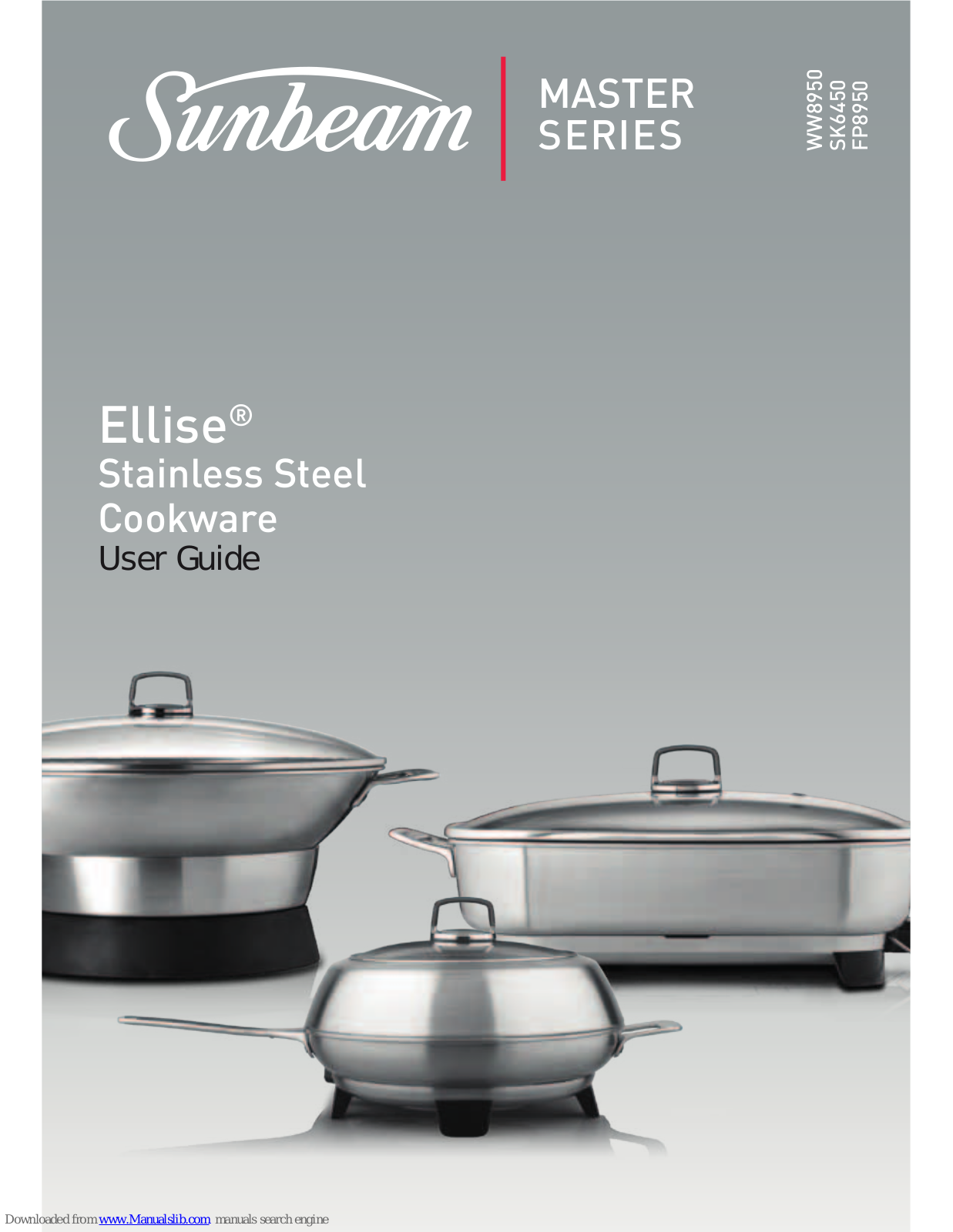 Sunbeam Wok WW8950, Skillet SK6450, Ellise FP8950, Ellise WW8950, Ellise SK6450 Instructions Manual