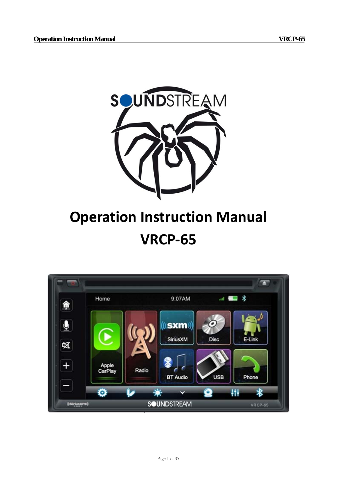 Sounding Audio VRCP65 User Manual