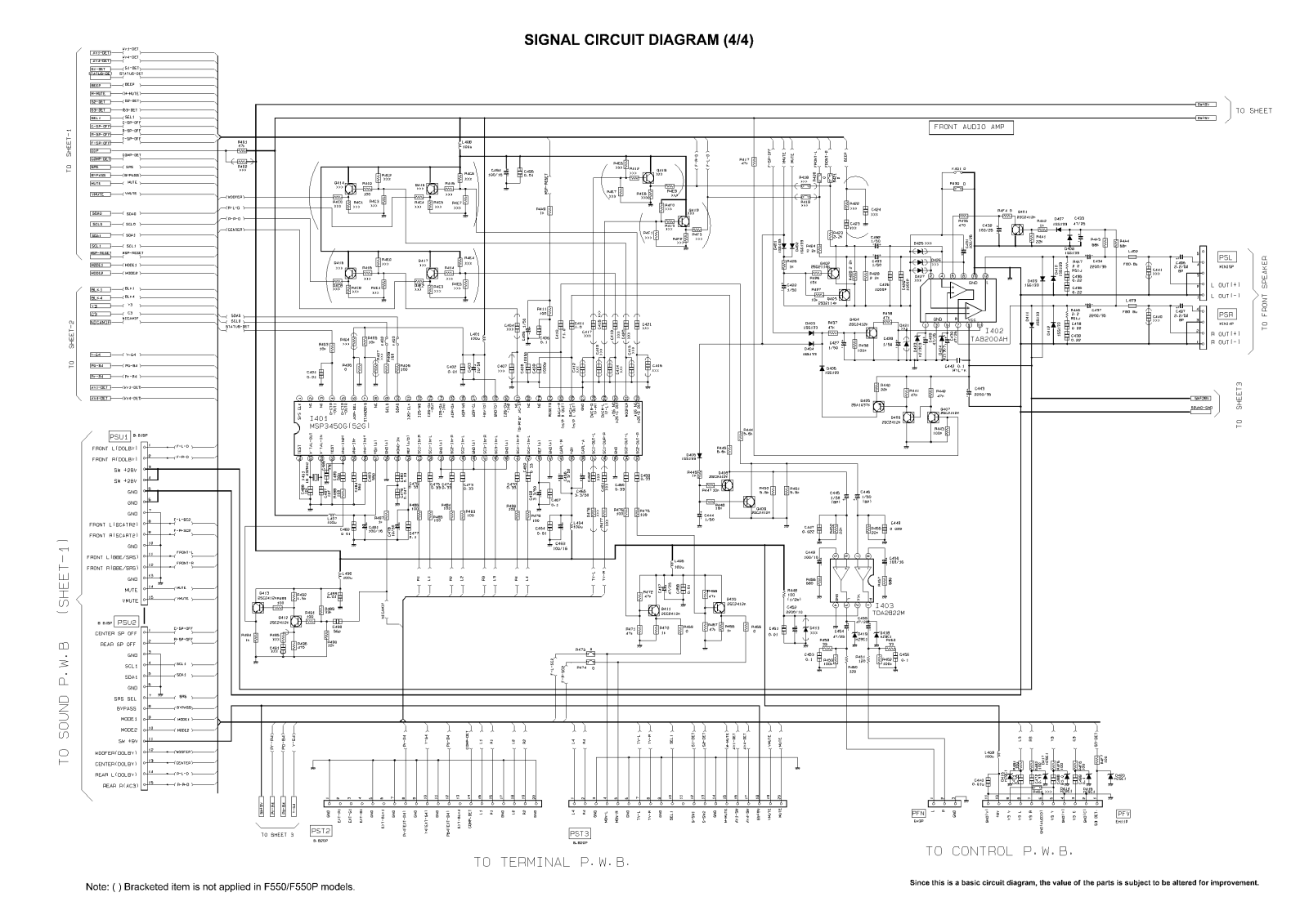 Hitachi C43 Service Manual Page 4  Signal4