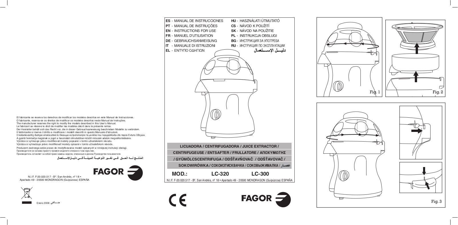 FAGOR LC300 User Manual