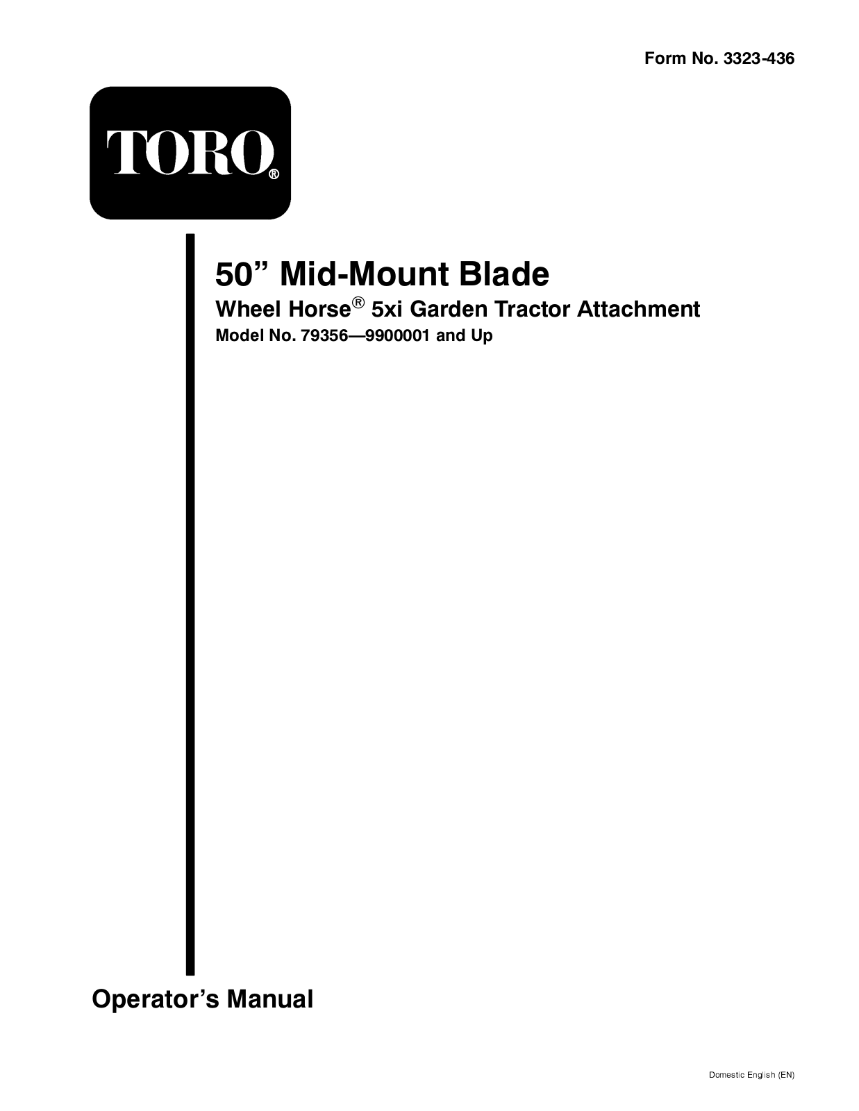 Toro 79356 Operator's Manual