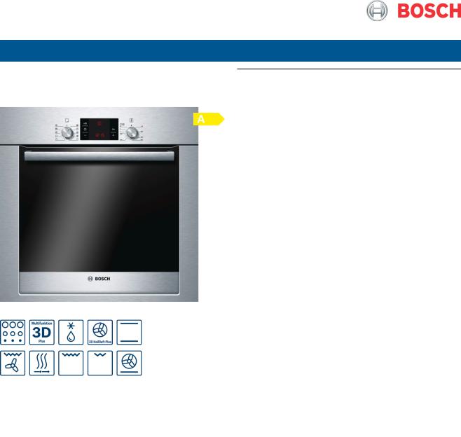 Bosch HBA73A550 User Manual