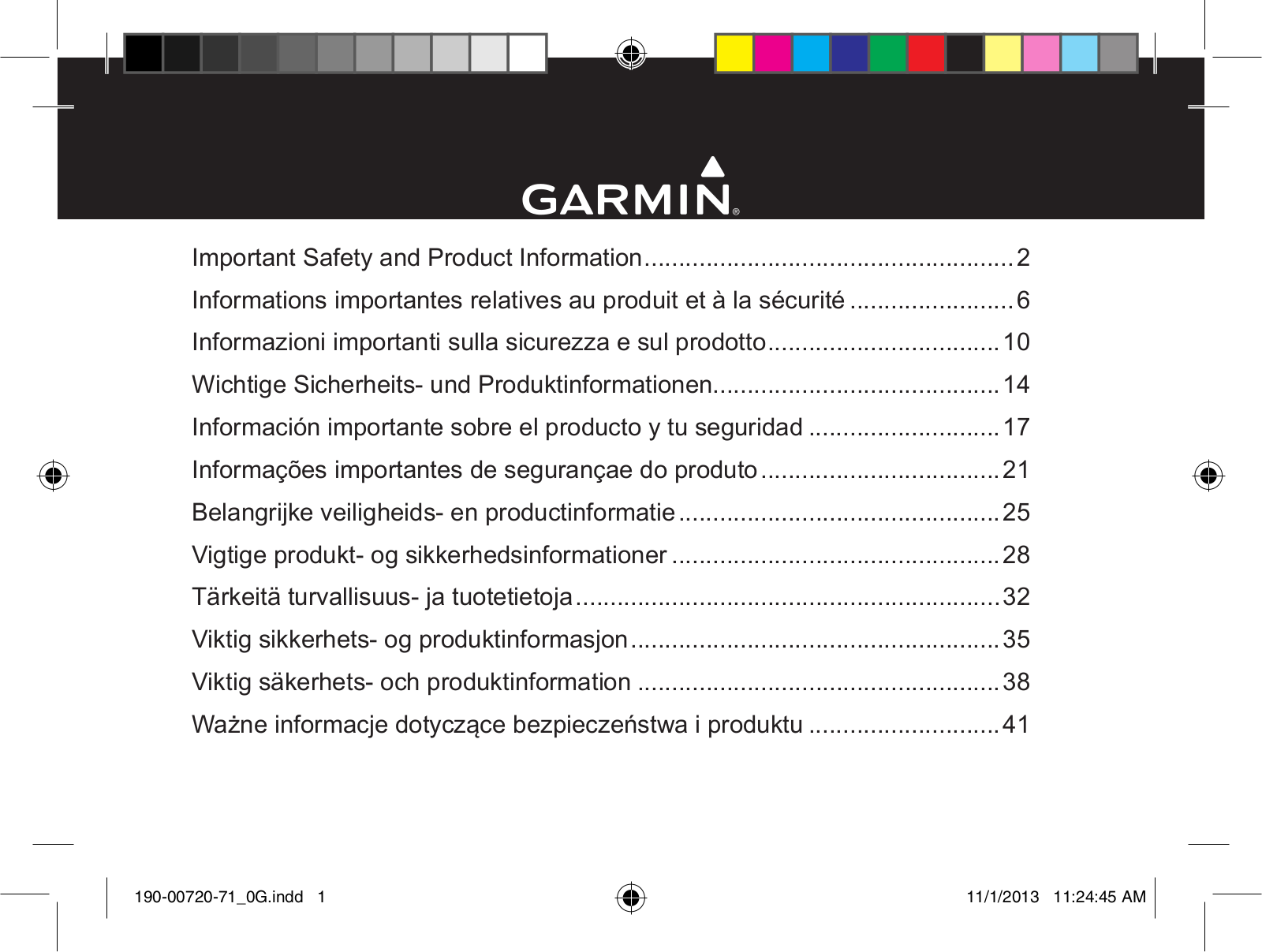 Garmin A3AVGD02 Users Manual