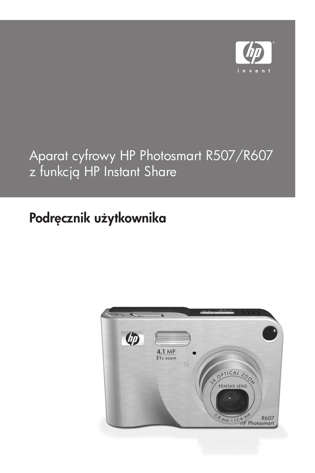 Hp PHOTOSMART R507, PHOTOSMART R607 User Manual