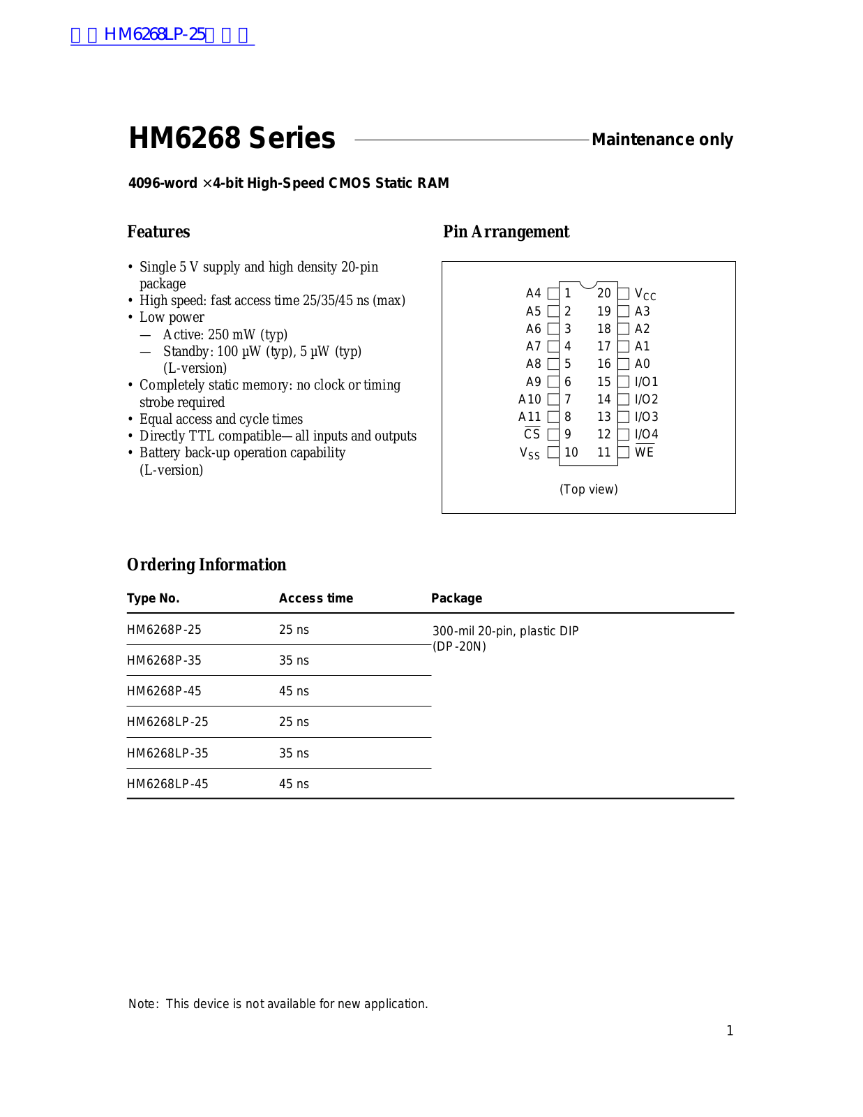 Hittite HM6268 Service Manual