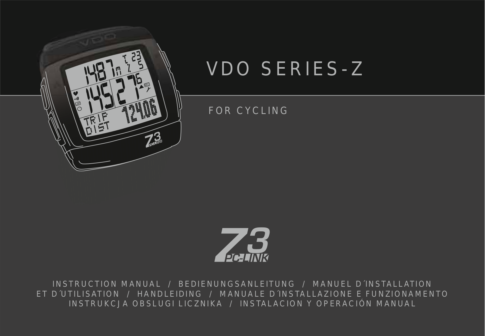 VDO Cyclecomputing Z3 PC-LINK User Manual