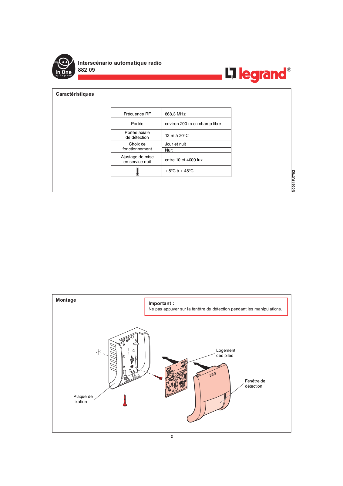 LEGRAND 882 09 User Manual - ManualMachine.com