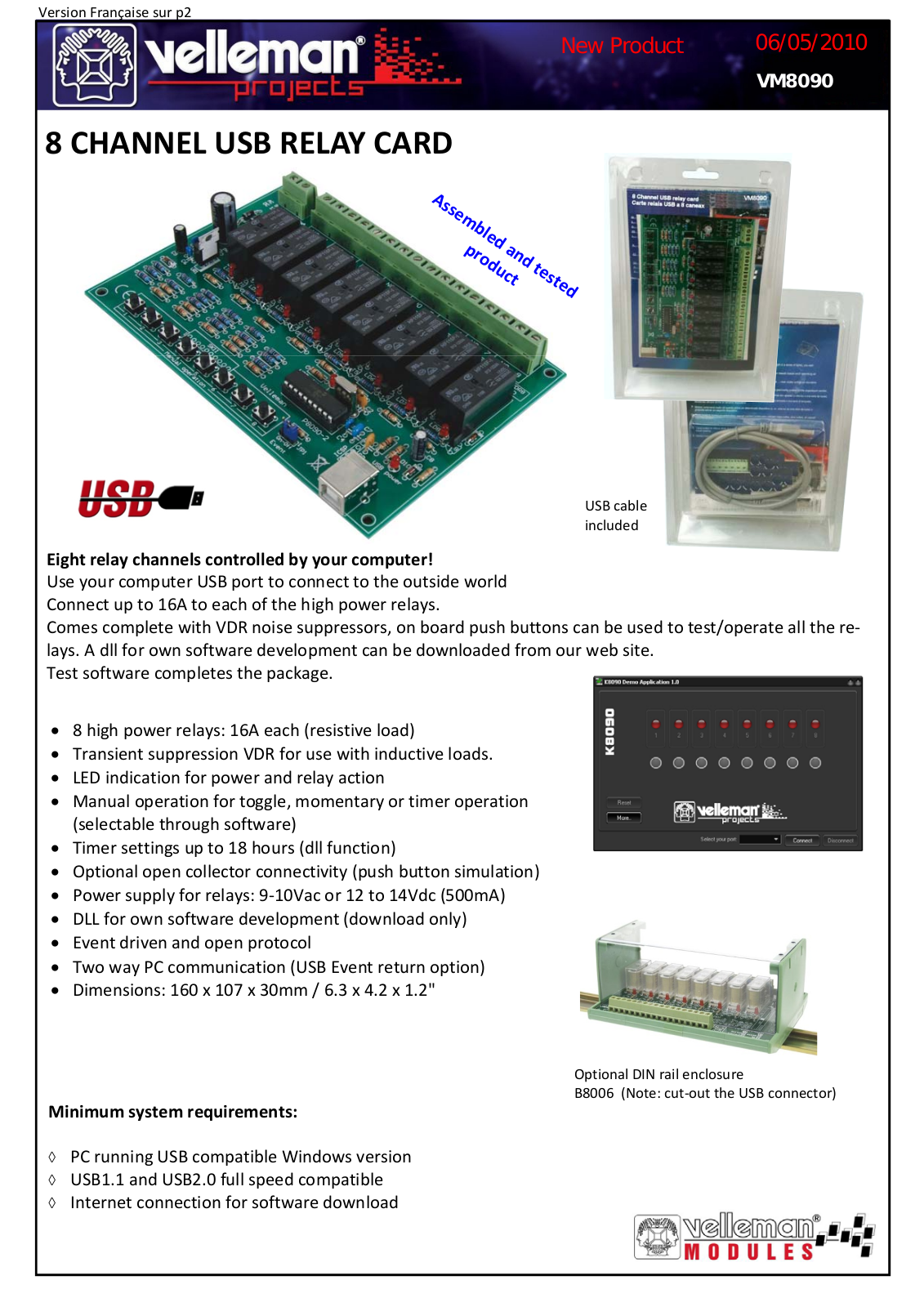 Velleman VM8090 User Manual