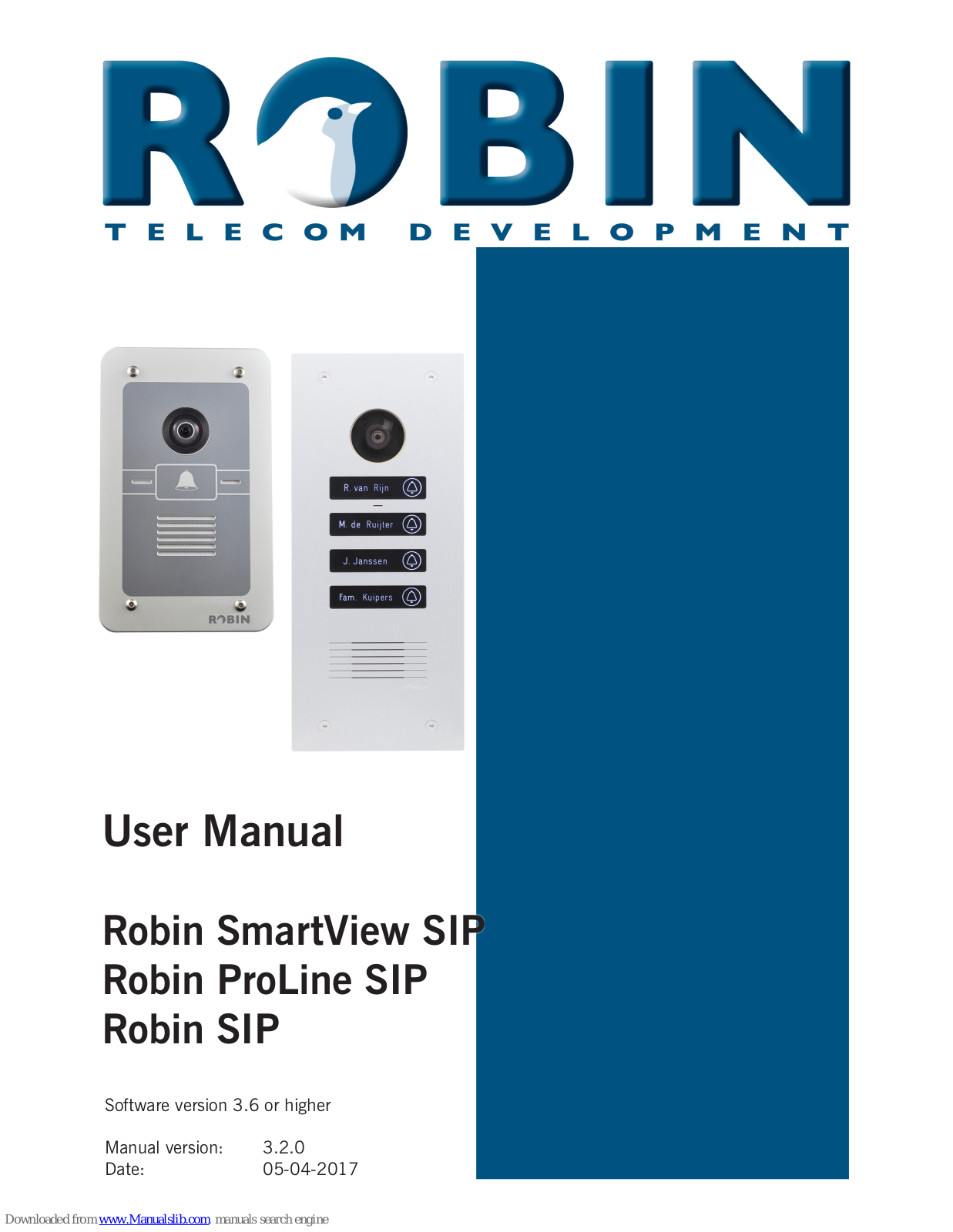 Robin SmartView SIP, SIP, C01060, C01067, C01068 User Manual