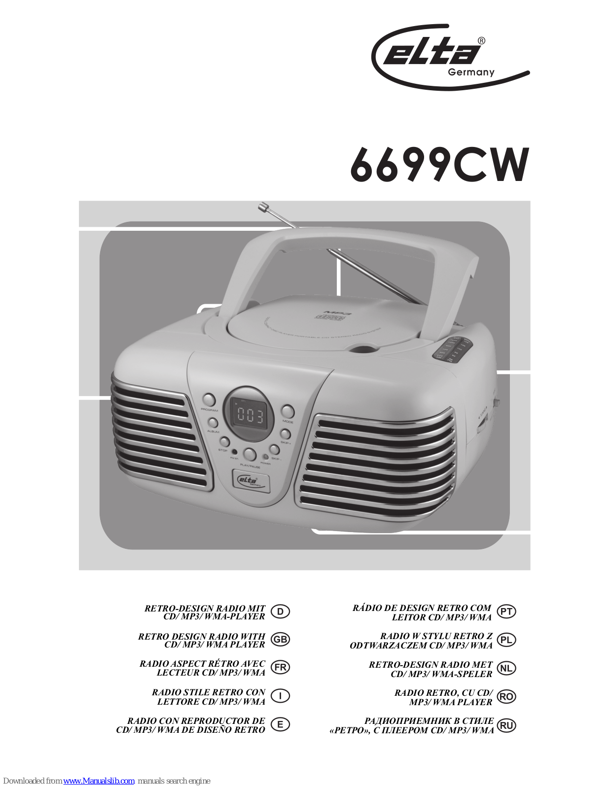 Elta 6699CW User Manual - ManualMachine.com