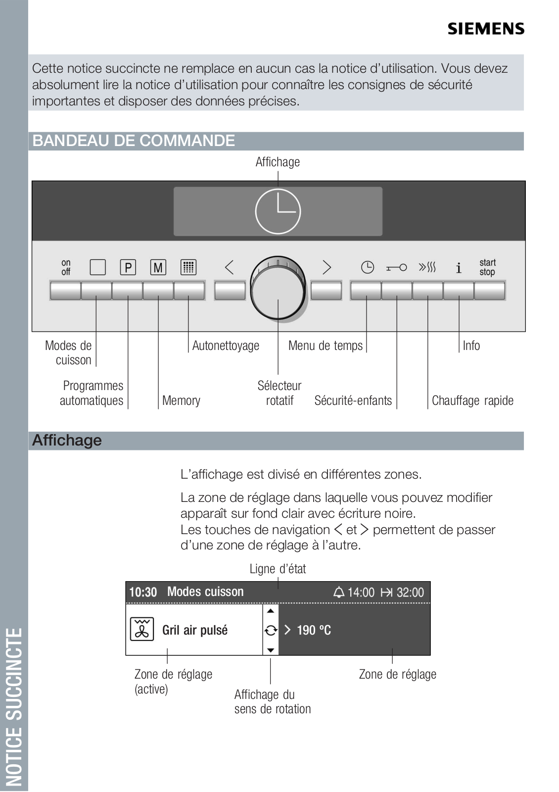 SIEMENS HB78P570S User Manual