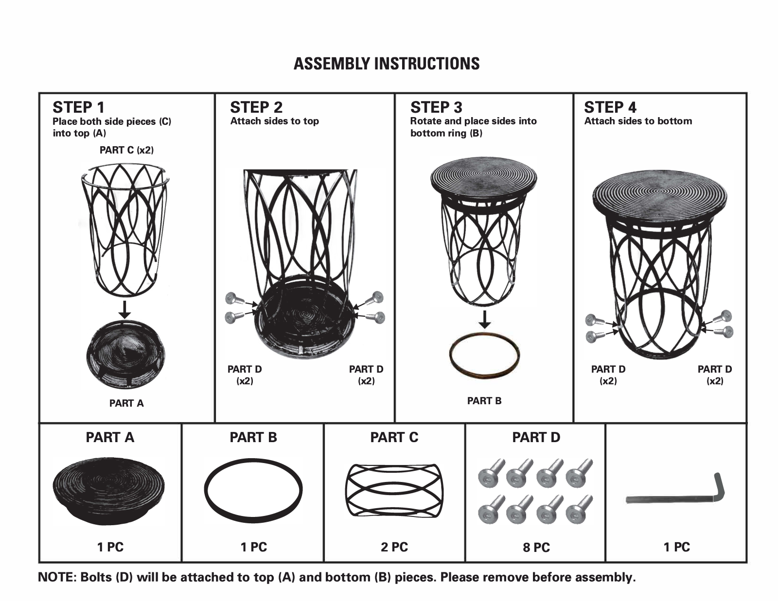 Wrought Studio W001574434 Installation & Assembly - ManualMachine.com