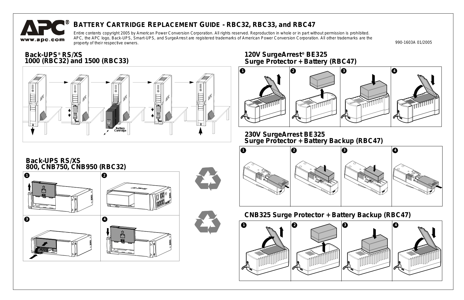 Apc RBC32 User Manual