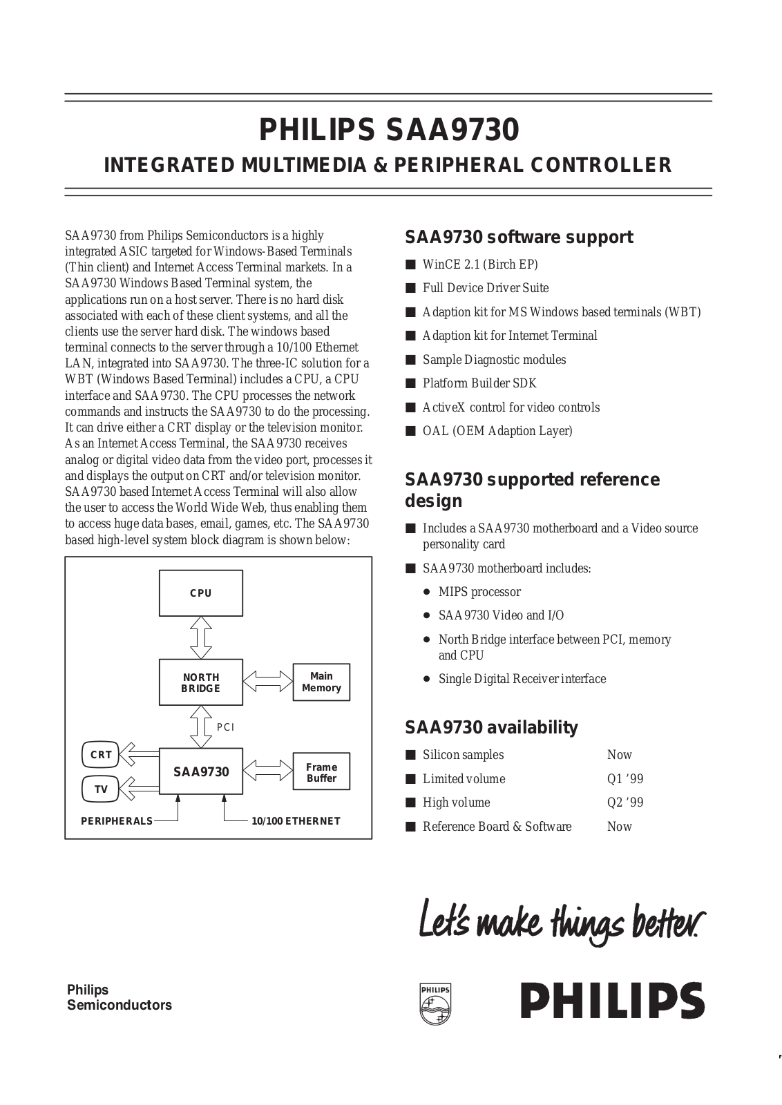 Philips SAA9730flyer Datasheet