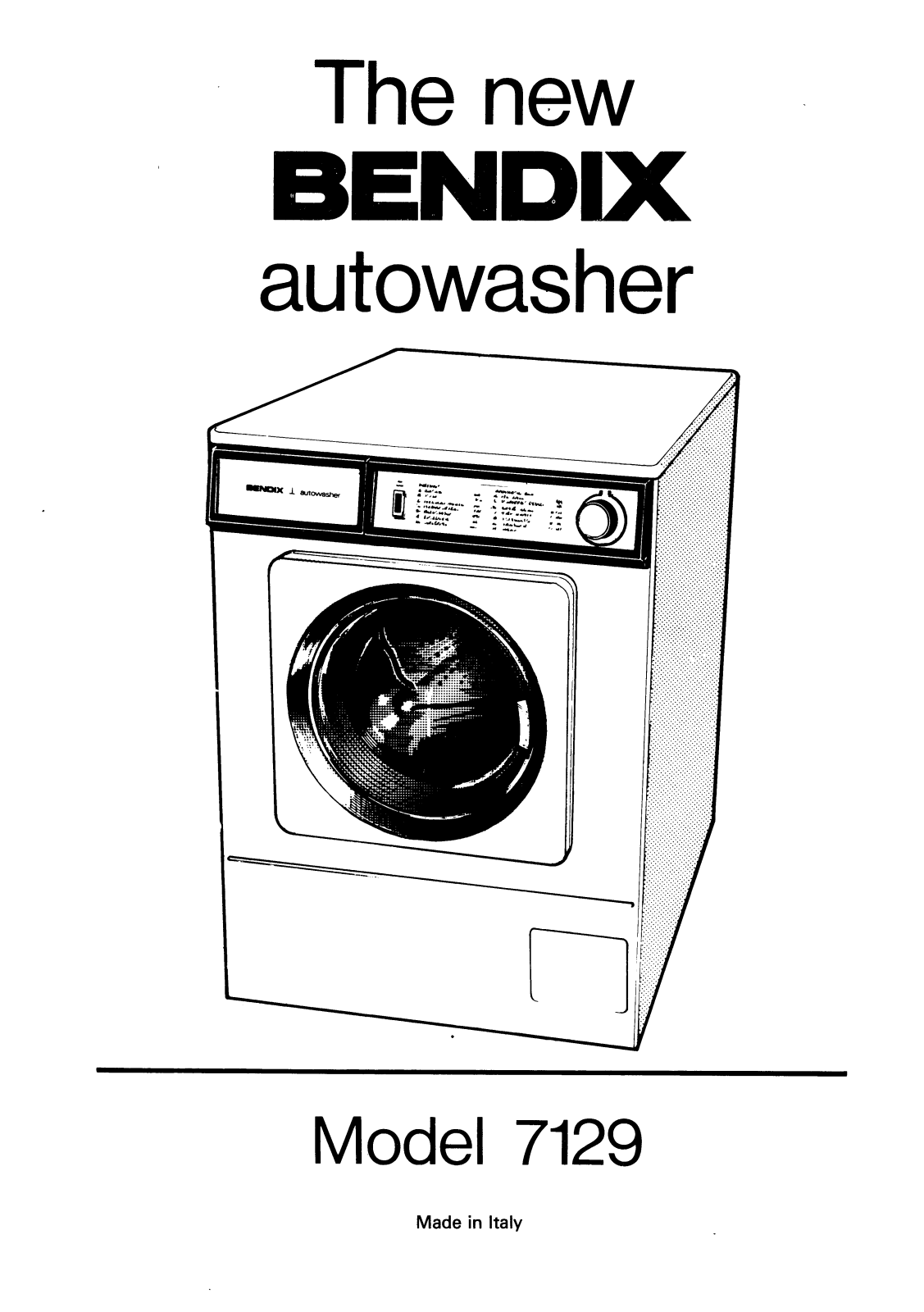 Electrolux BENDIX 7129 User Manual