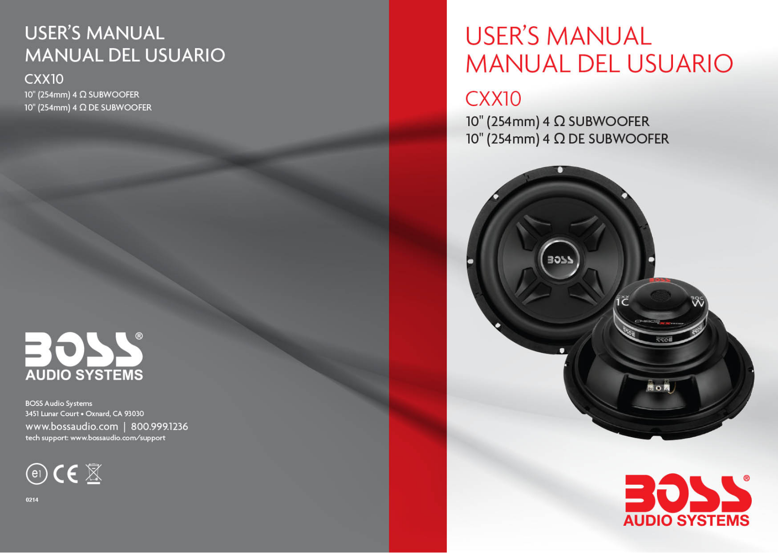 Boss Audio CXX10 User Manual