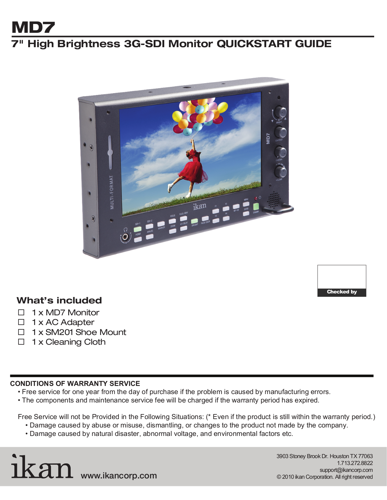 ikan MD7 Quick Start - ManualMachine.com