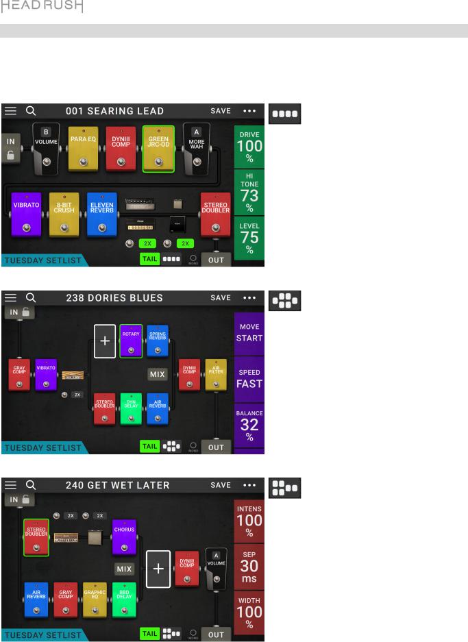 Headrush Pedalboard + RS-LG12 Active Black User manual