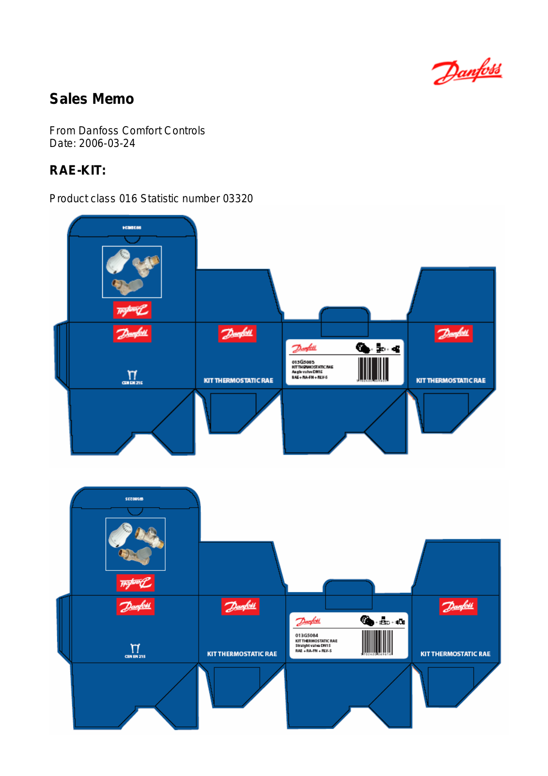 Danfoss RAE-KIT Fact sheet