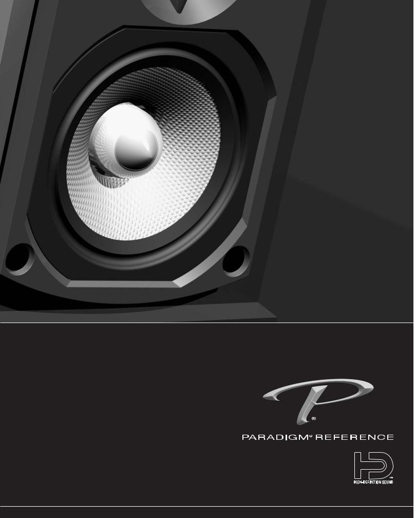 Paradigm OM-560, Surround- Rear speakers User Manual