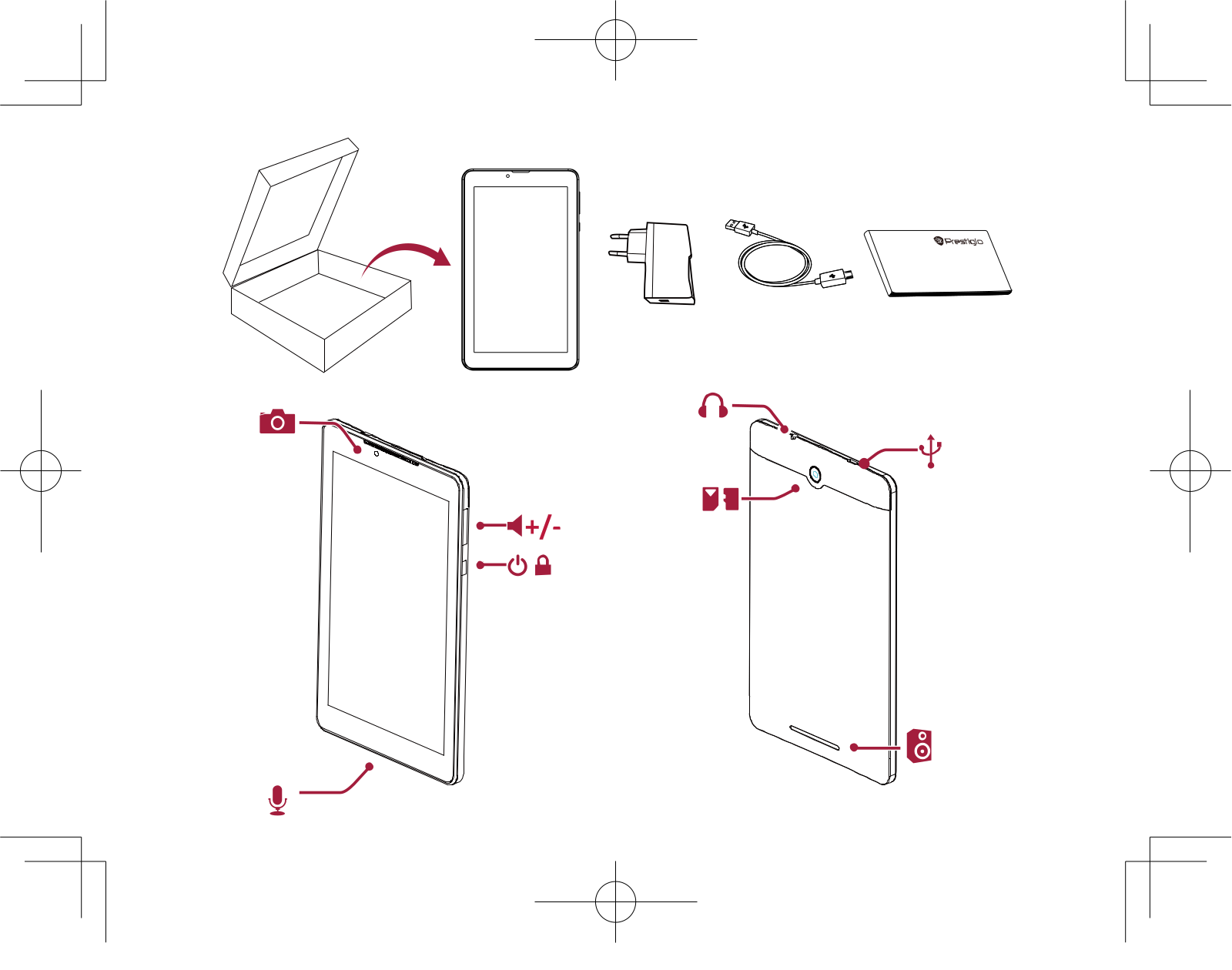 Prestigio MultiPad Color 2 3G Quick Start Guide