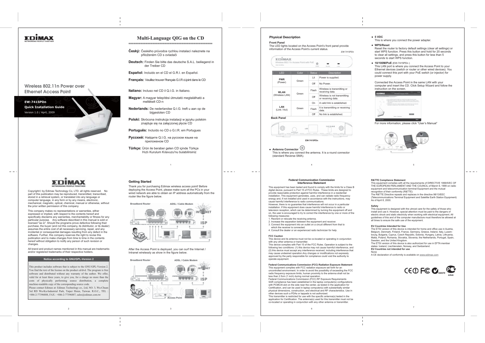 EDIMAX ew-7415pdn User manual