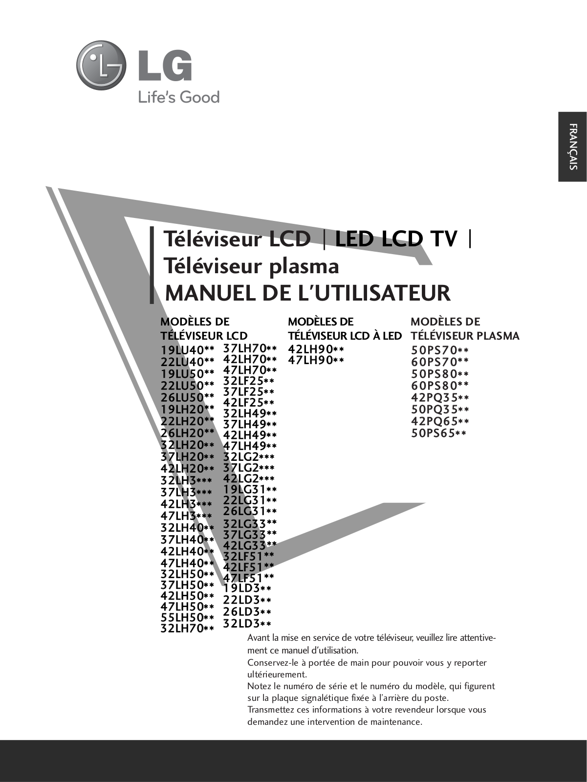 LG 26LU5010 User Manual