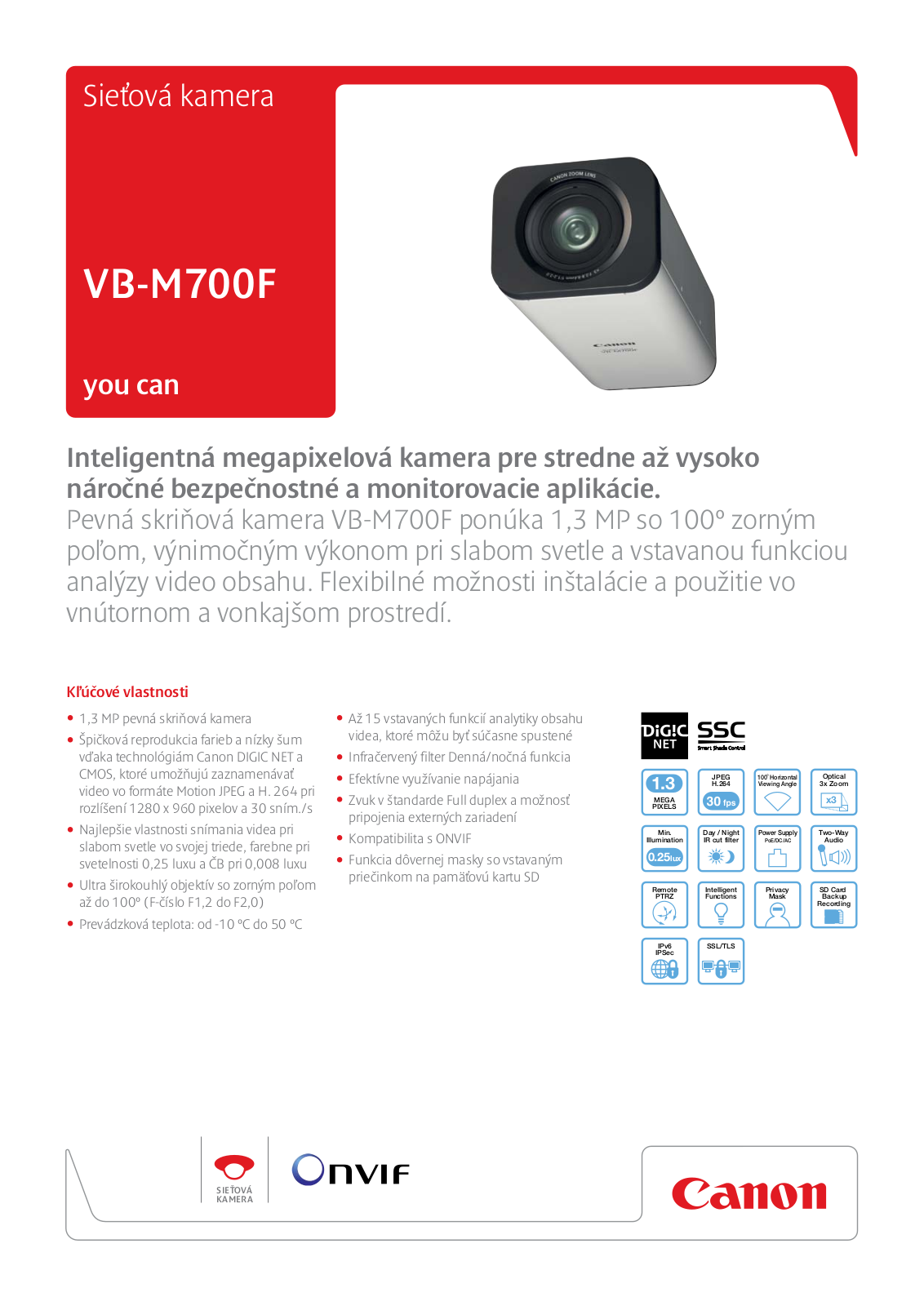 Canon VB-M700F BROCHURE