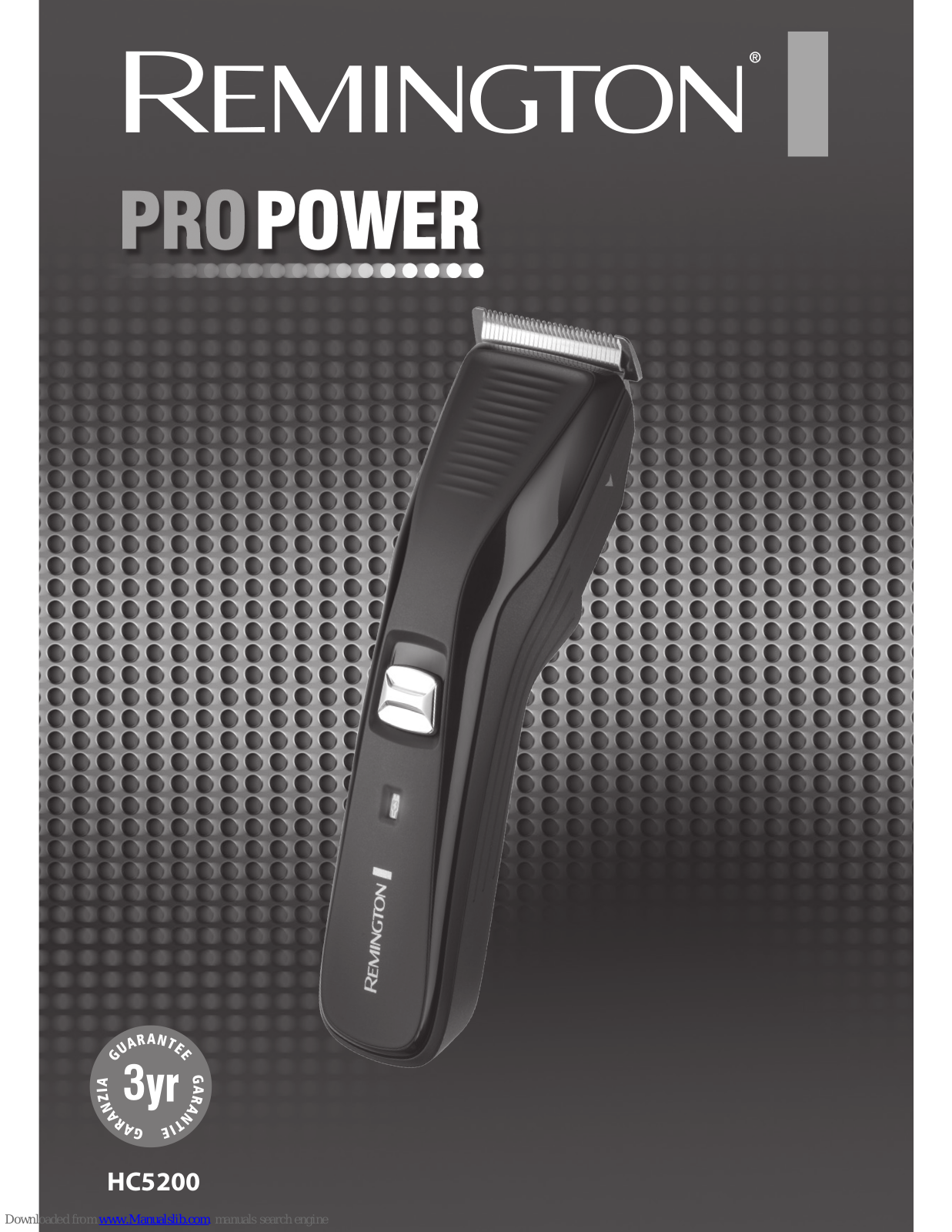 Remington HC5200 ProPower User Manual