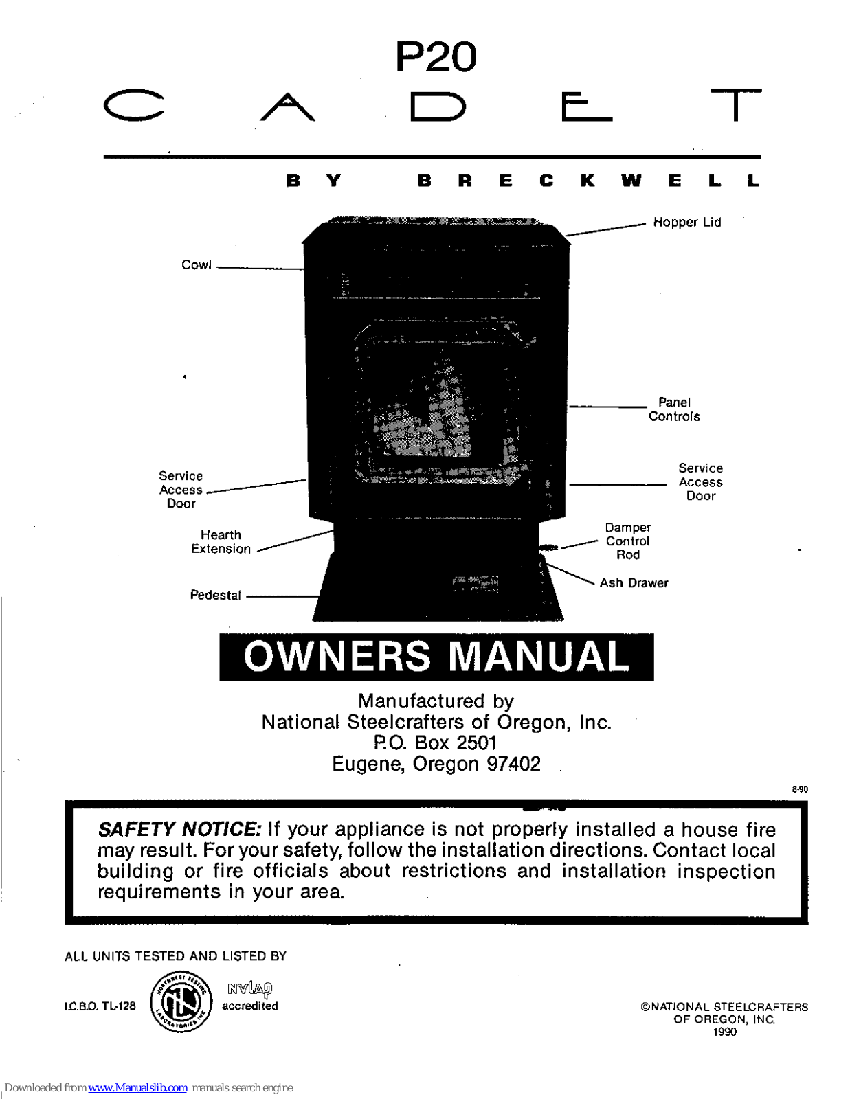 Breckwell P20 Cadet Owner's Manual