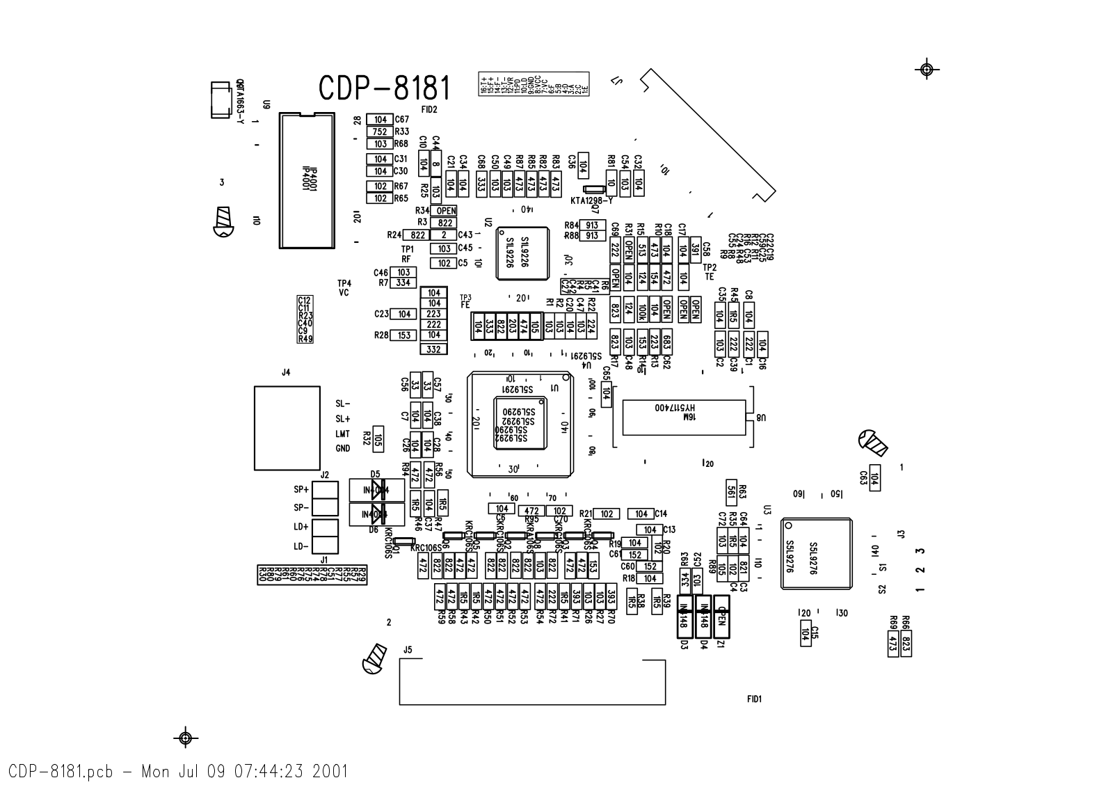 Rolsen RC755 TOP SILKSCREEN