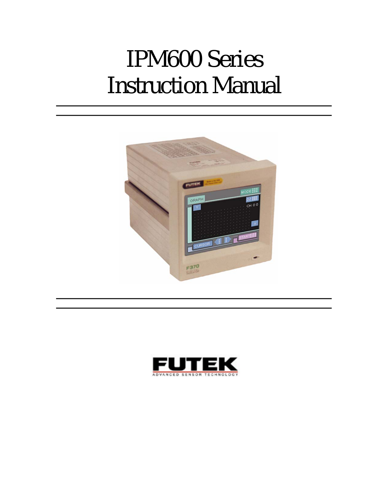 FUTEK IPM600 User Manual