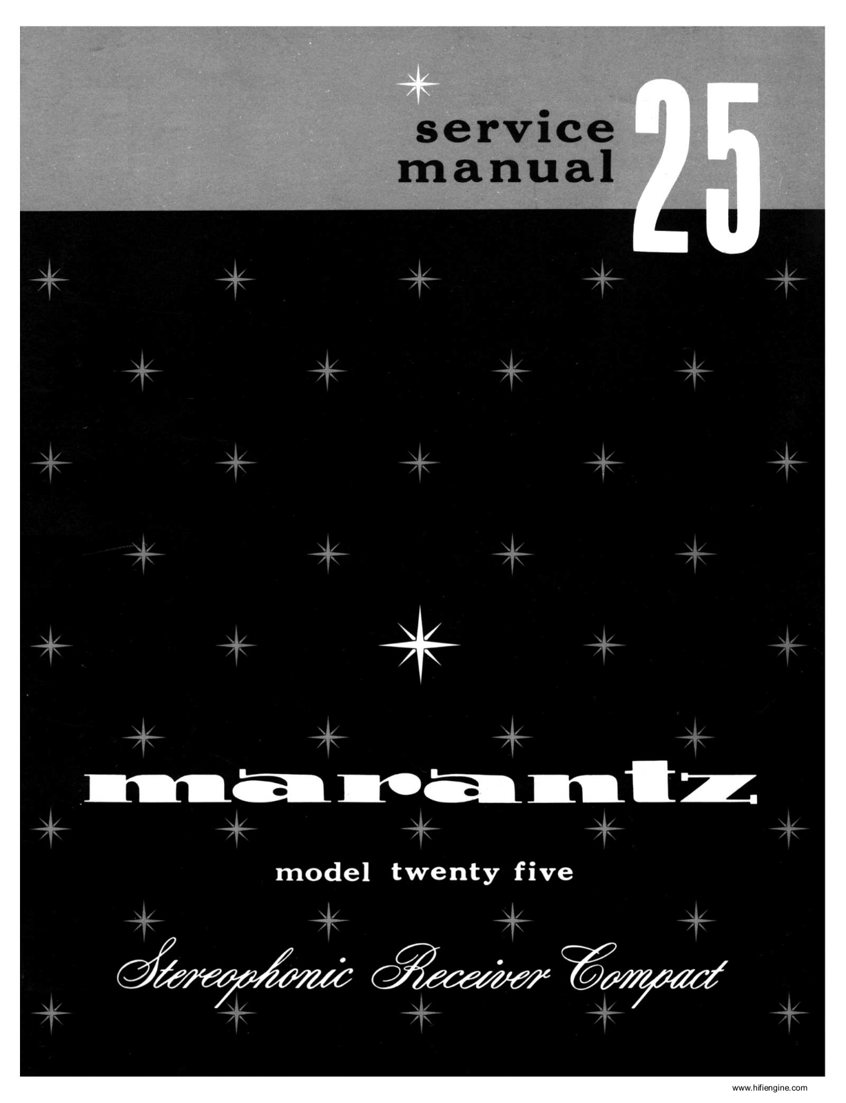 Marantz 25 Service Manual